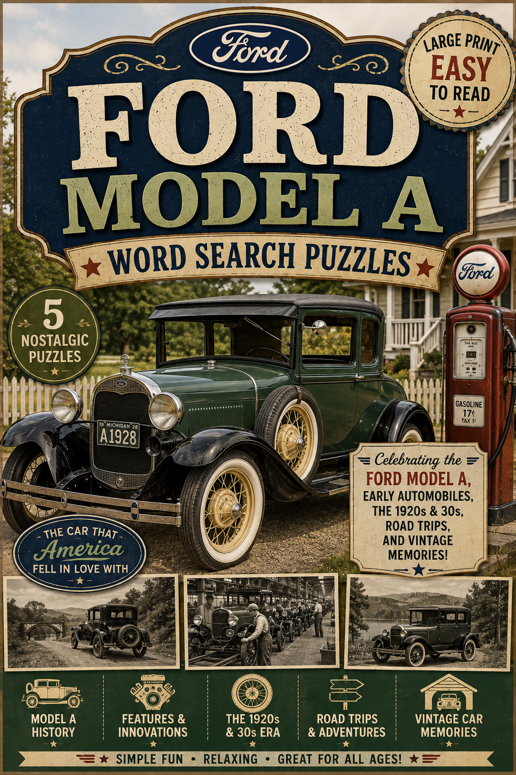 Ford Model A Word Search Puzzles