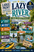 Lazy River — Printable Large Print Word Search | Instant Download PDF