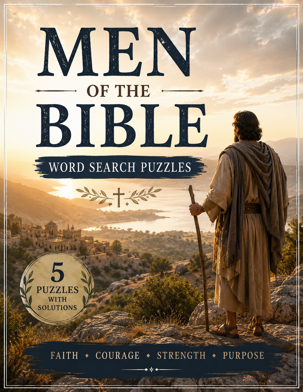 Men of the Bible — Printable Large Print Word Search | Instant Download PDF
