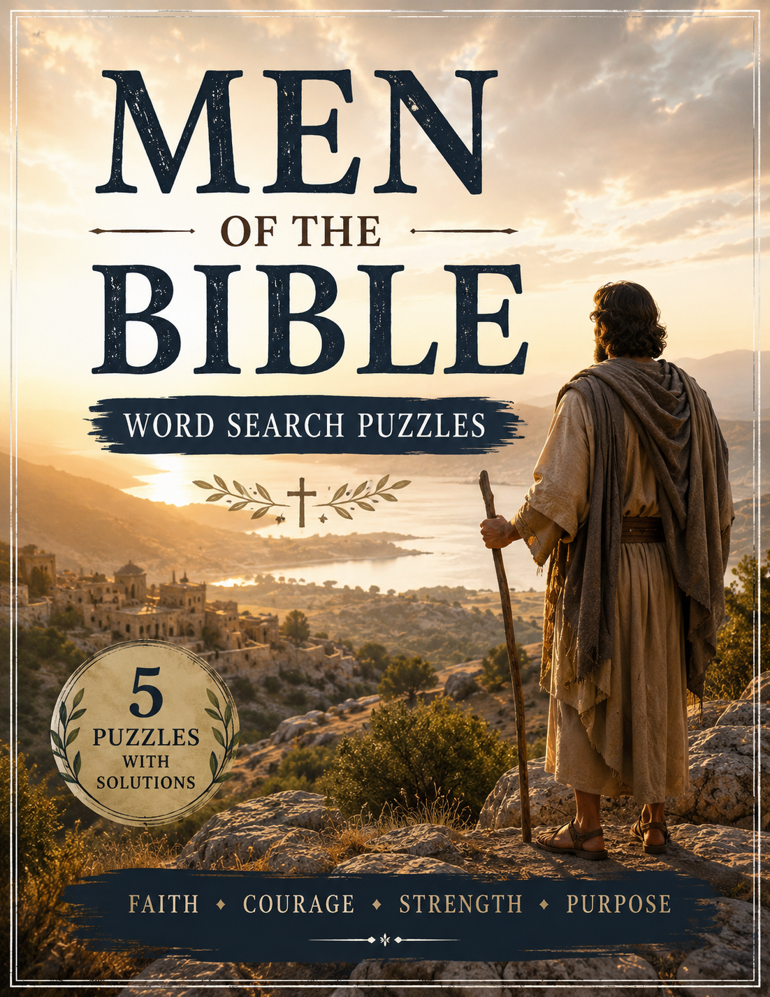 Men of the Bible — Printable Large Print Word Search | Instant Download PDF