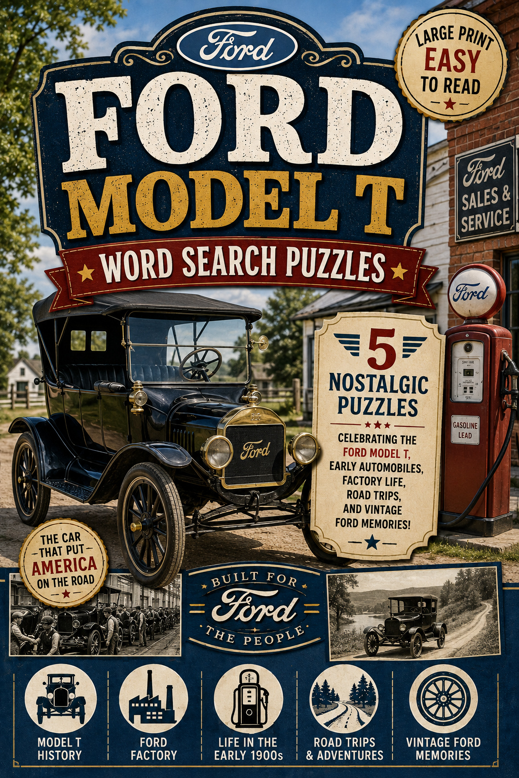 Ford Model T Word Search Puzzles
