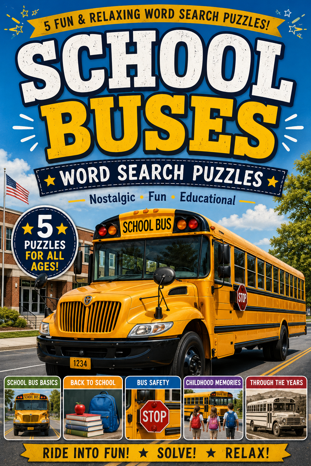 School Buses Word Search Puzzles