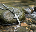 Handmade Silver Cross Necklace – Christian Jewelry for Men & Women