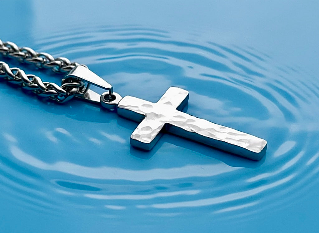 Handmade Silver Cross Necklace – Christian Jewelry for Men & Women