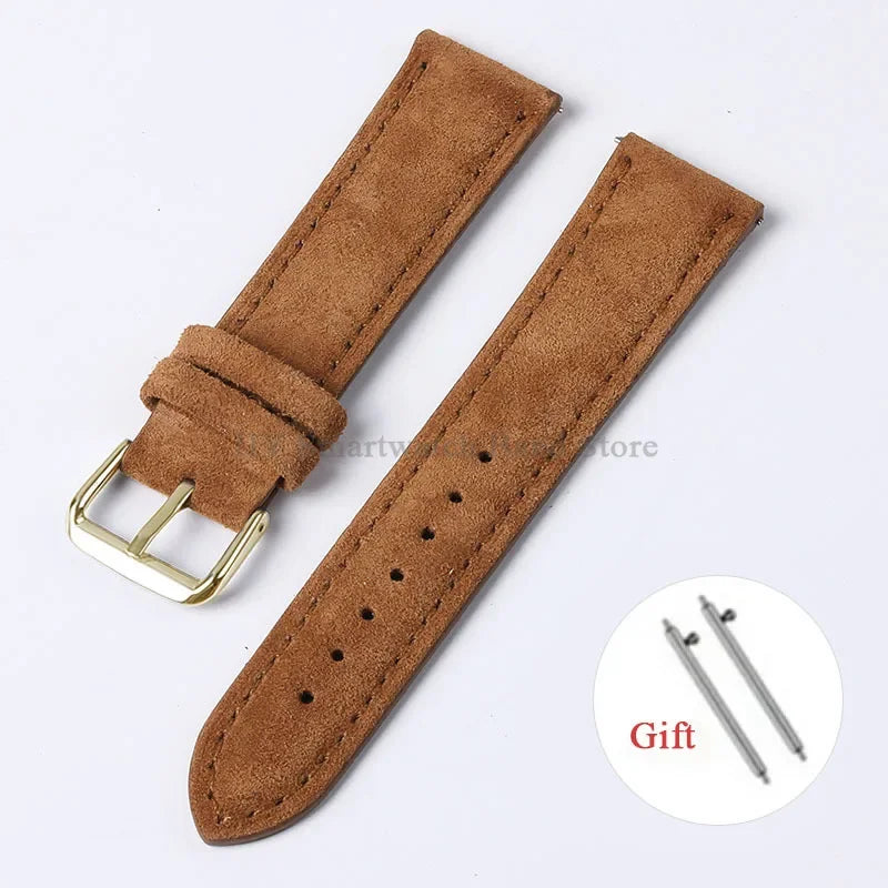 Motorola Moto Vintage Suede Leather Quick Release Watch Band Strap