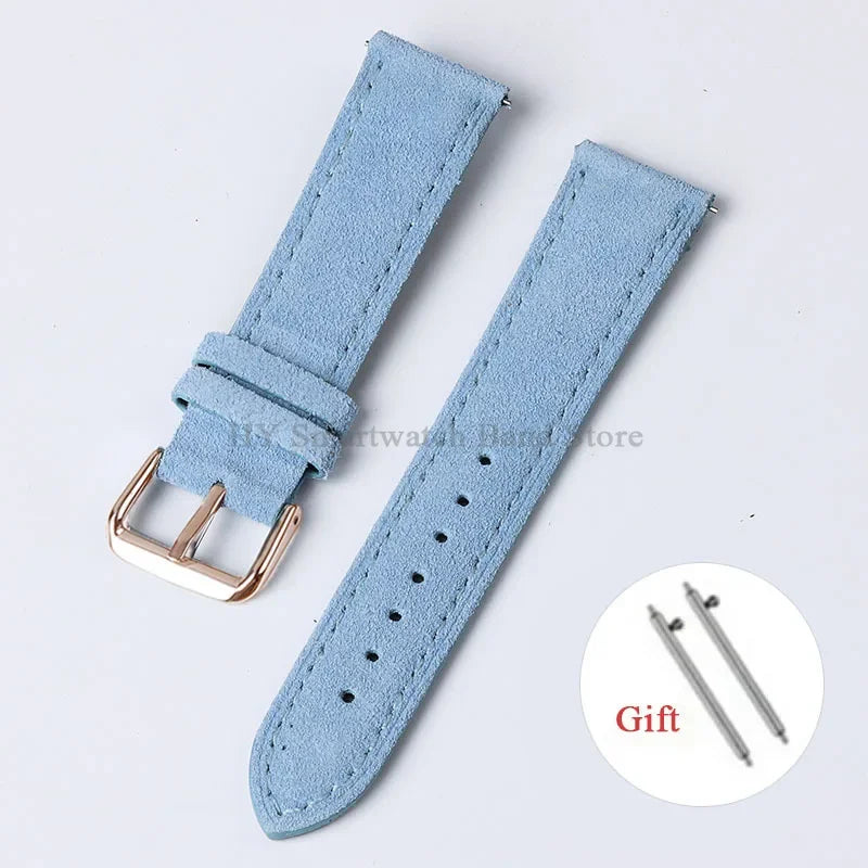 Motorola Moto Vintage Suede Leather Quick Release Watch Band Strap