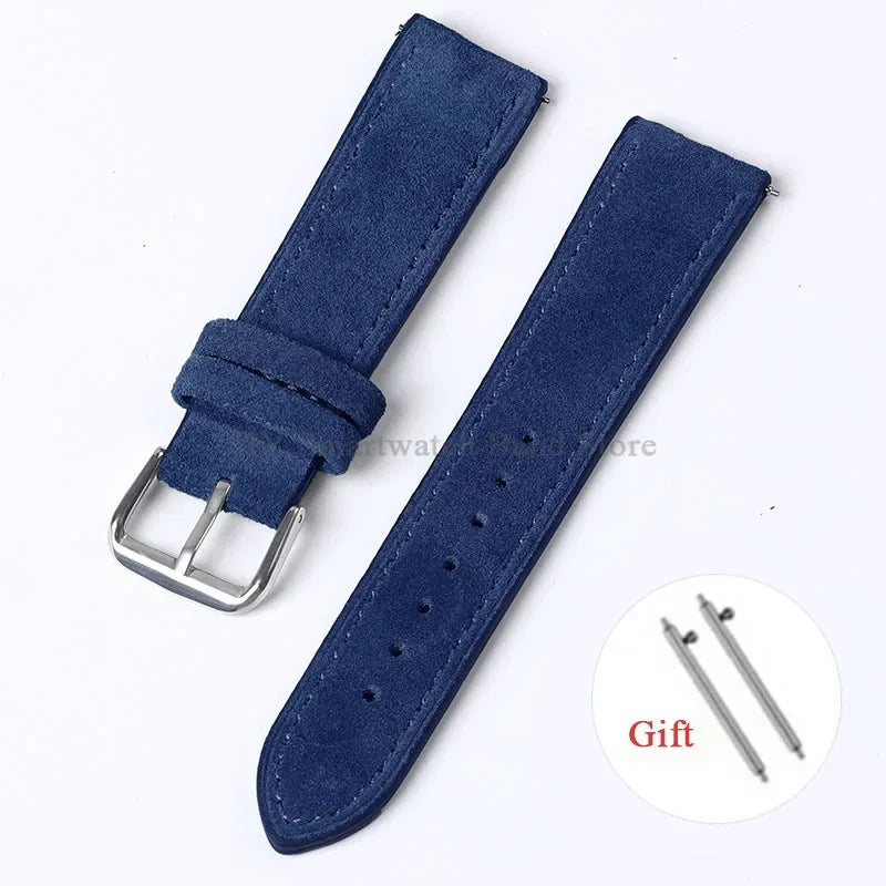Motorola Moto Vintage Suede Leather Quick Release Watch Band Strap