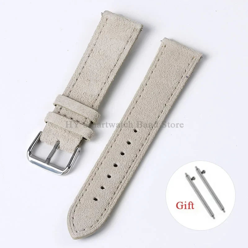 Motorola Moto Vintage Suede Leather Quick Release Watch Band Strap