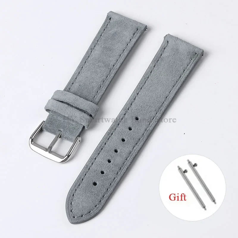 Motorola Moto Vintage Suede Leather Quick Release Watch Band Strap