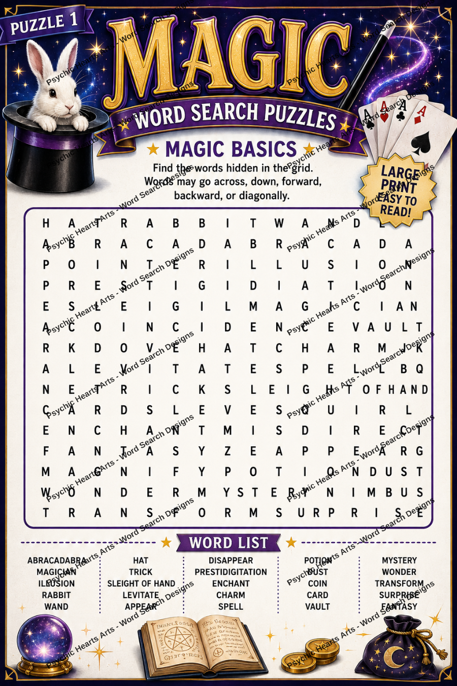 Magic Word Search Puzzles