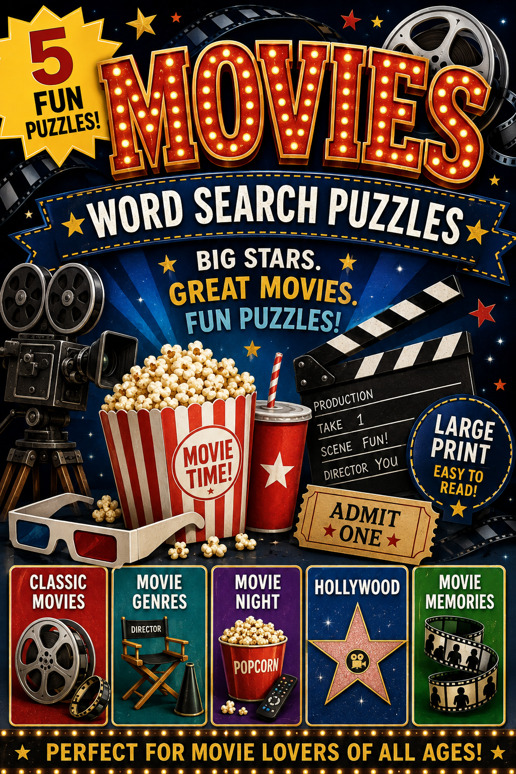 Movies Word Search Puzzles