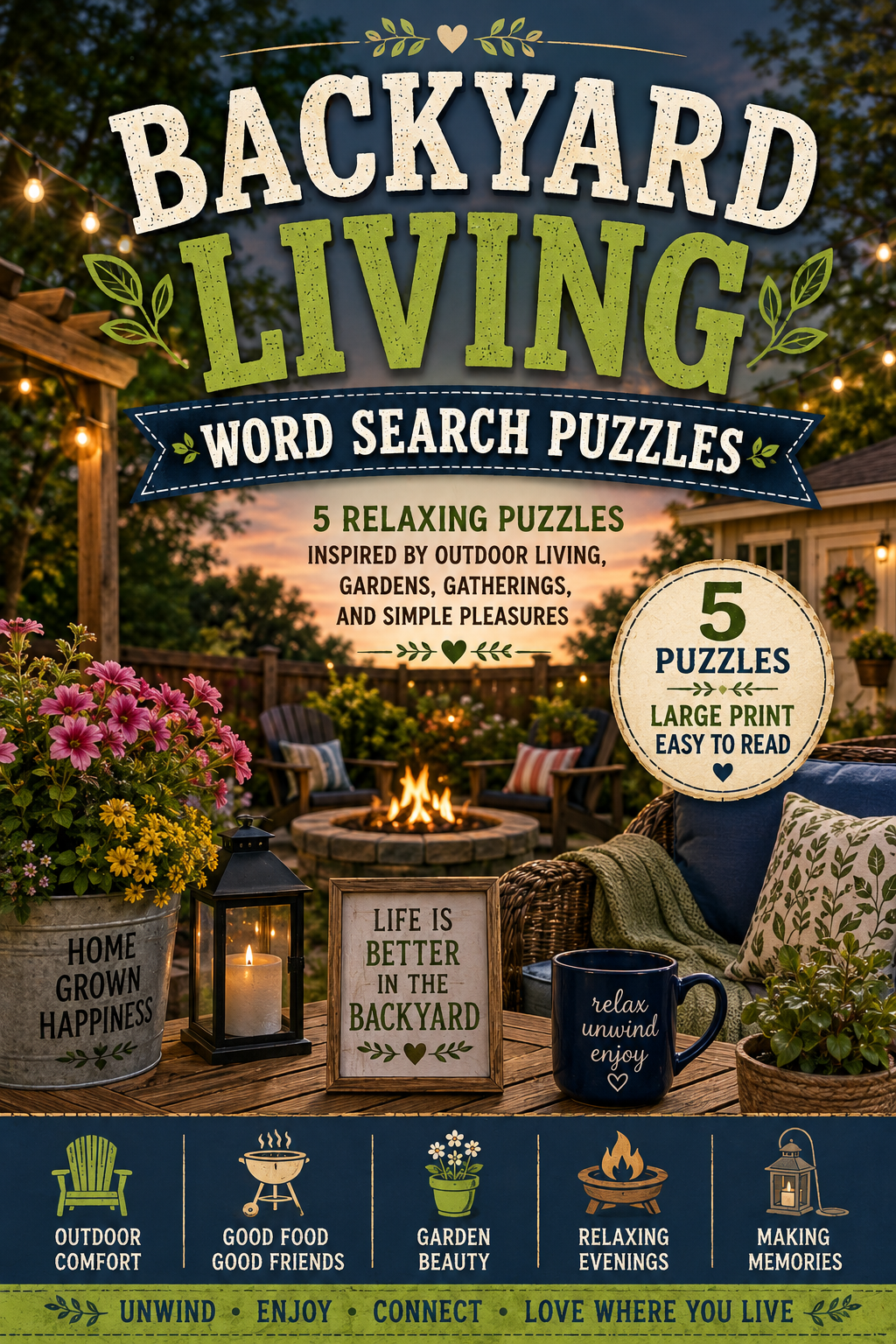 Backyard Living Word Search Puzzles