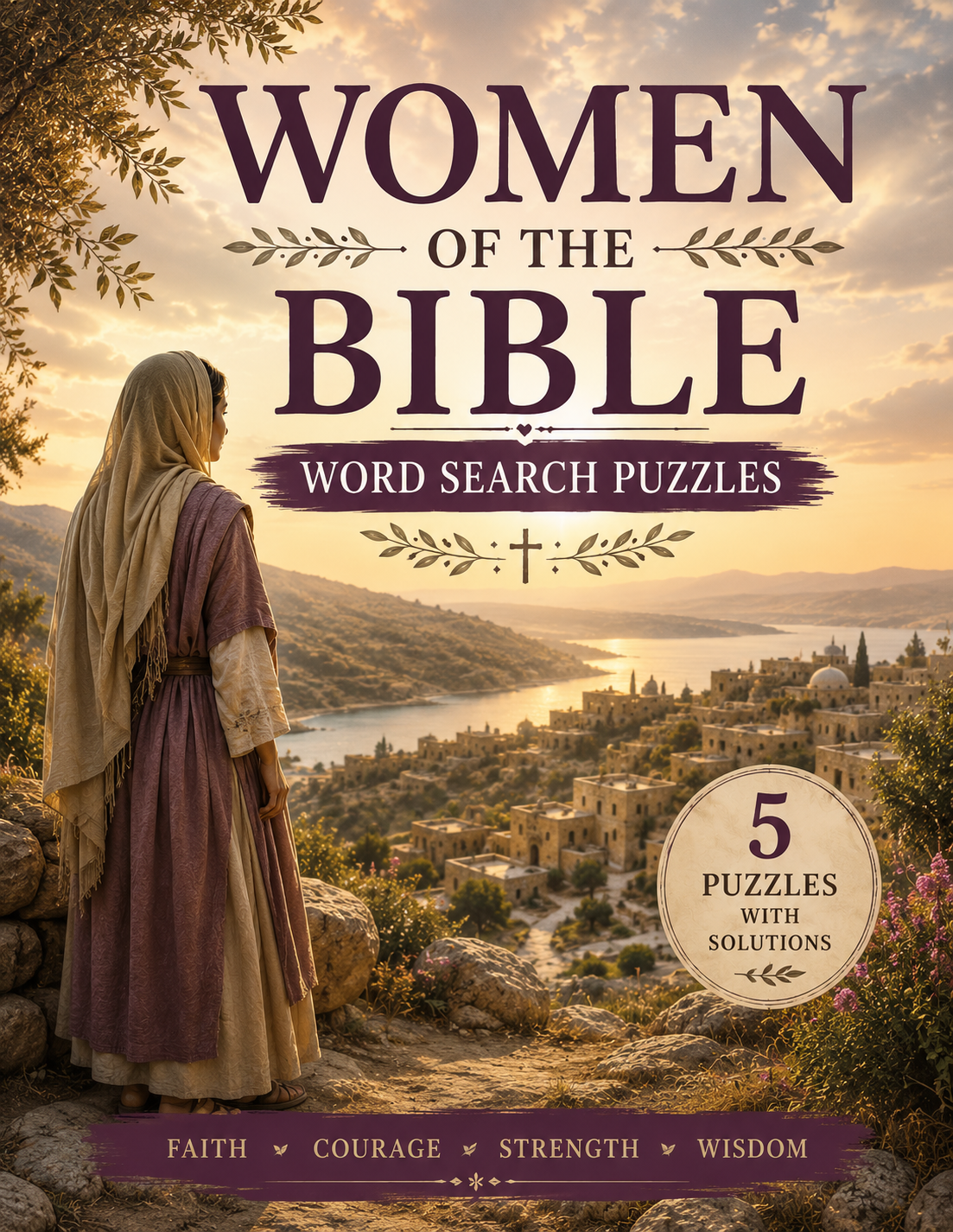 Women of the Bible — Printable Large Print Word Search | Instant Download PDF