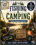 Fishing & Camping — Printable Large Print Word Search | Instant Download PDF